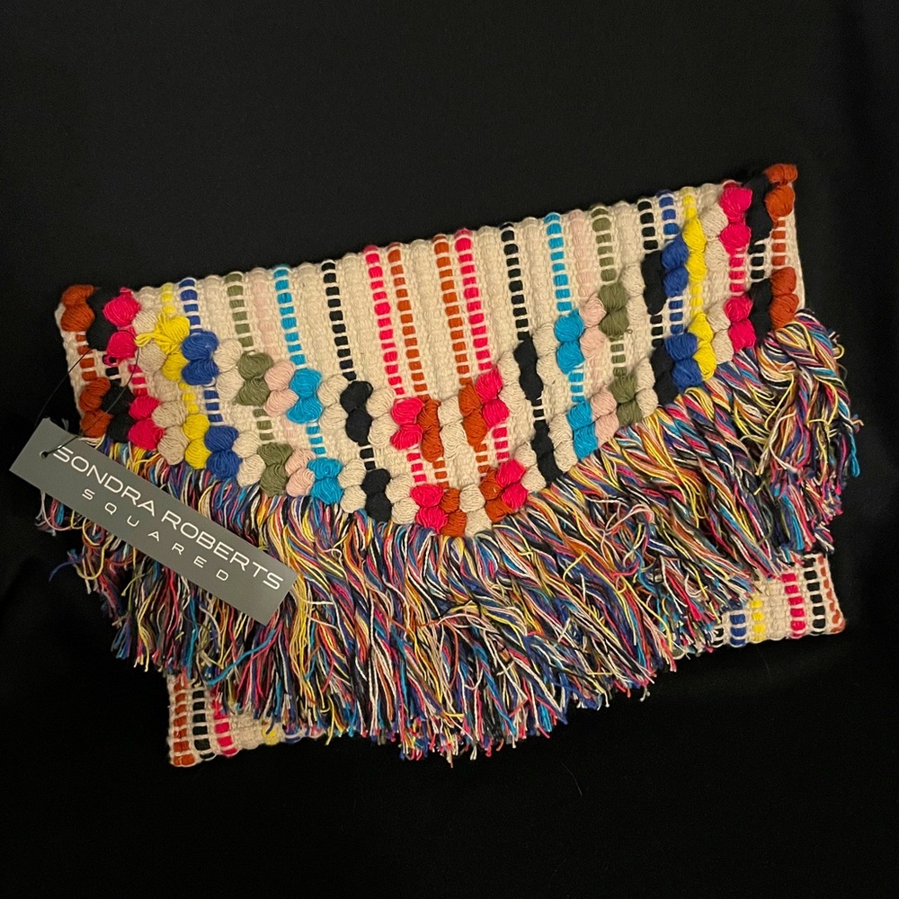 Sondra Roberts - Multi-color Woven Clutch